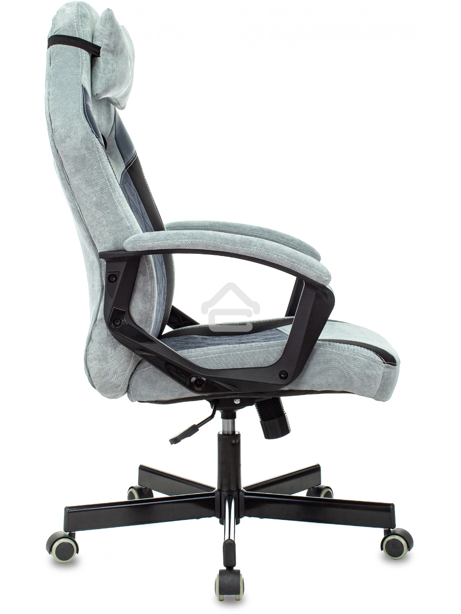 Кресло игровое Бюрократ VIKING 6 KNIGHT BL FABRIC синий, крестовина металл/пластик