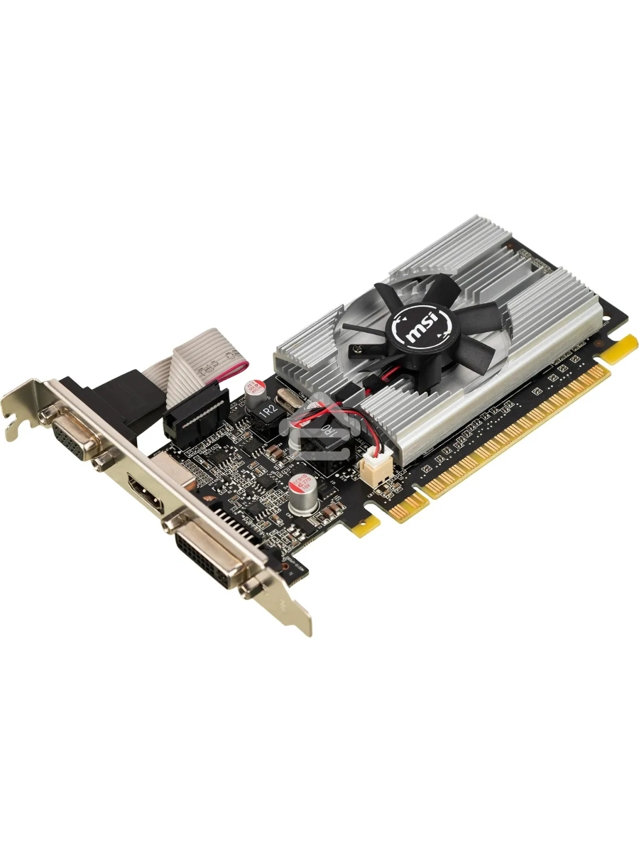 Видеокарта MSI N210-1GD3/LP NVIDIA GeForce 210 1024Mb 64 DDR3 460/800 DVIx1/CRTx1 Ret