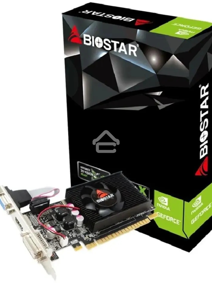 Видеокарта Biostar PCI-E G210-1GB D3 LP NVIDIA GeForce 210 1Gb 64bit DDR3 589/1333 DVIx1 HDMIx1 CRTx1 Ret low profile