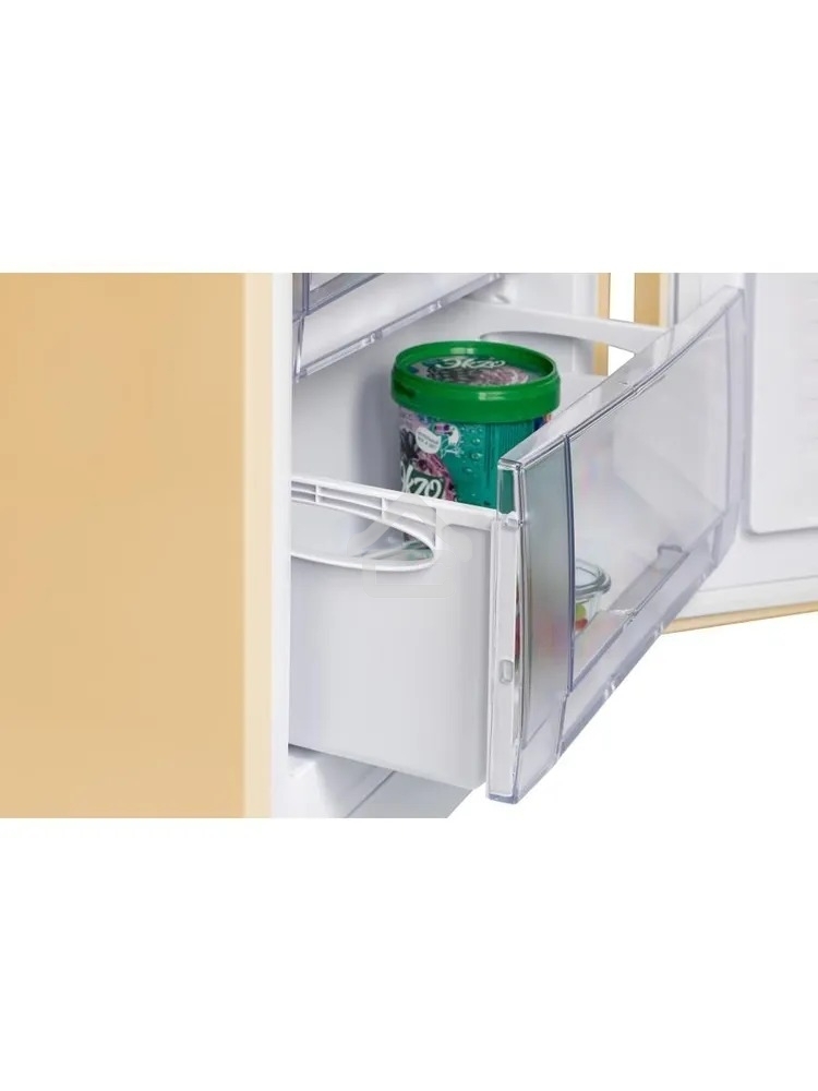 Холодильник Nordfrost NRB 152 ME бежевый мрамор двухкамерный 205/115 л морозилка снизу, капельная система