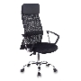 Кресло руководителя Бюрократ KB-6N/SL/B/TW-11 TW-01 TW-11 черный, сетка, крестовина хром