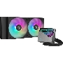 Система жидкостного охлаждения DEEPCOOL LT240 ARGB черный, 120 мм, алюминий/медь, 2400 об/мин, 38.71 дБ, 4 pin, 280 Вт