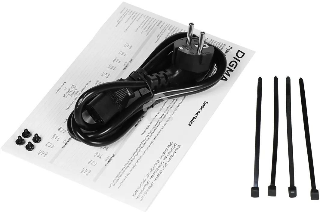 Блок питания Digma DPSU-750W-WH RTL, 750Вт, 80 PLUS, 120мм, черный