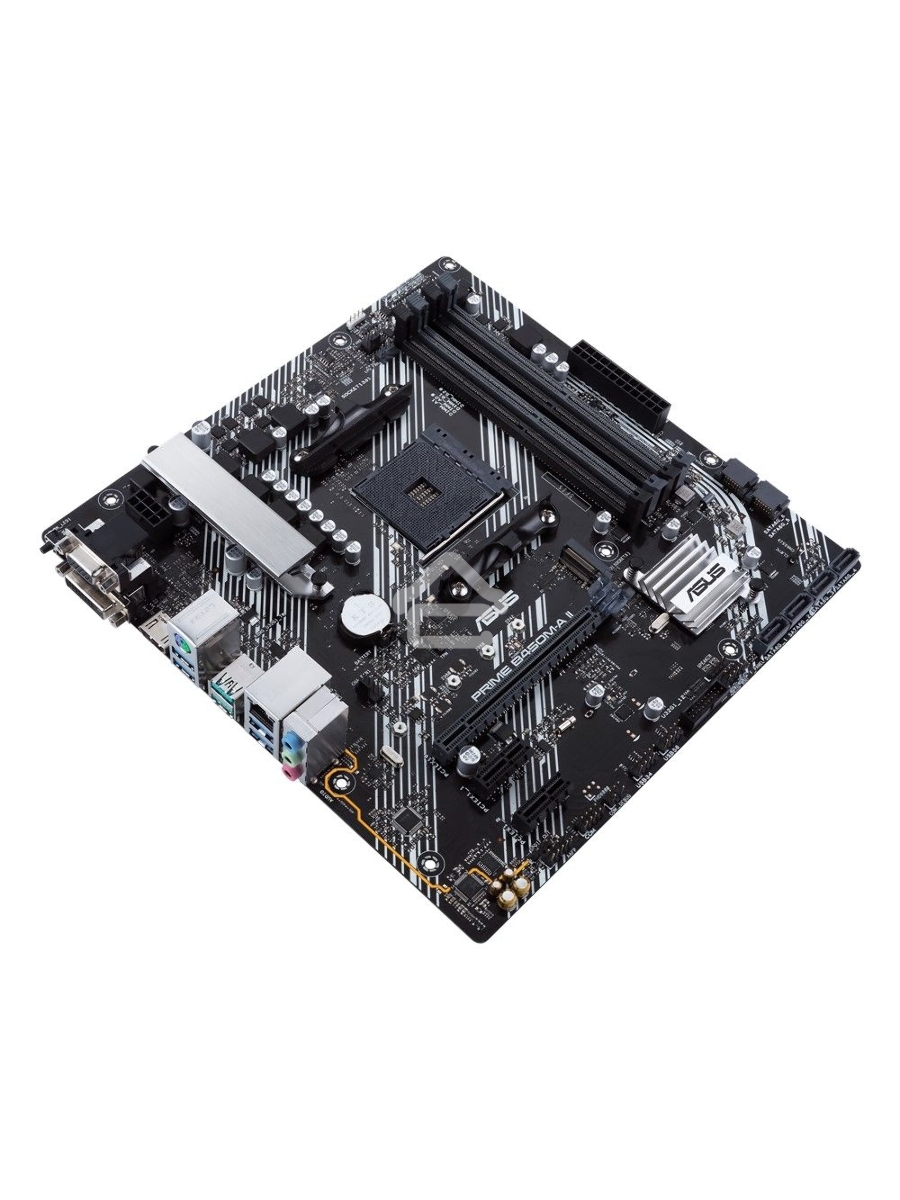 Материнская плата ASUS PRIME B450M-A II, AM4, AMD B450, 4xDDR4, 6xSATA, 1xM.2, 1xPCIe 3.0 x16, 2xPCIe x1, 1xHDMI, 1xDVI-D, 1xVGA, 1x 1Gb LAN, 4xUSB 3.2 Gen 1, 2xUSB 3.2 Gen 2, 3x3.5 мм, 7.1, mATX