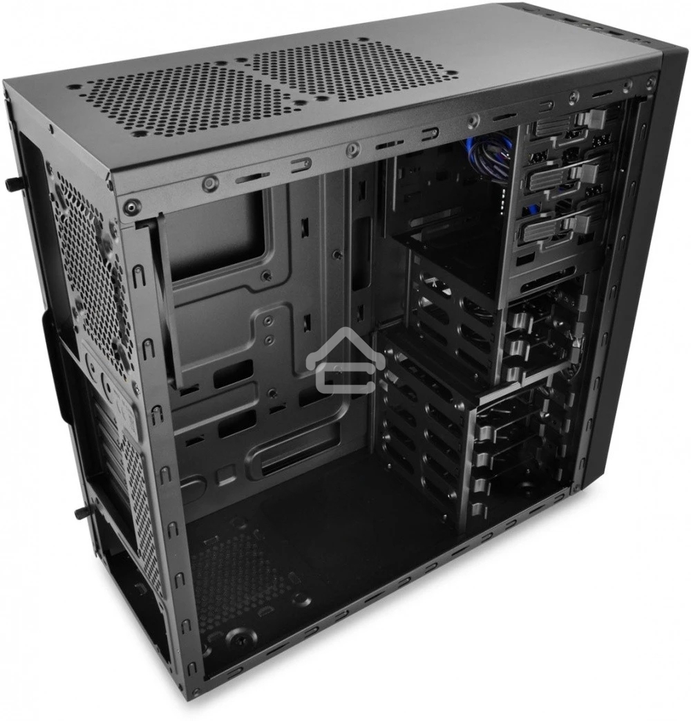 Компьютерный корпус Deepcool TESSERACT BF (one black fan) без БП, черный, ATX