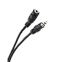 Кабель удлинительный Telecom 3.5 Jack (M) - 3.5 Jack (F), стерео, аудио, 2м <TAV7179-2M>