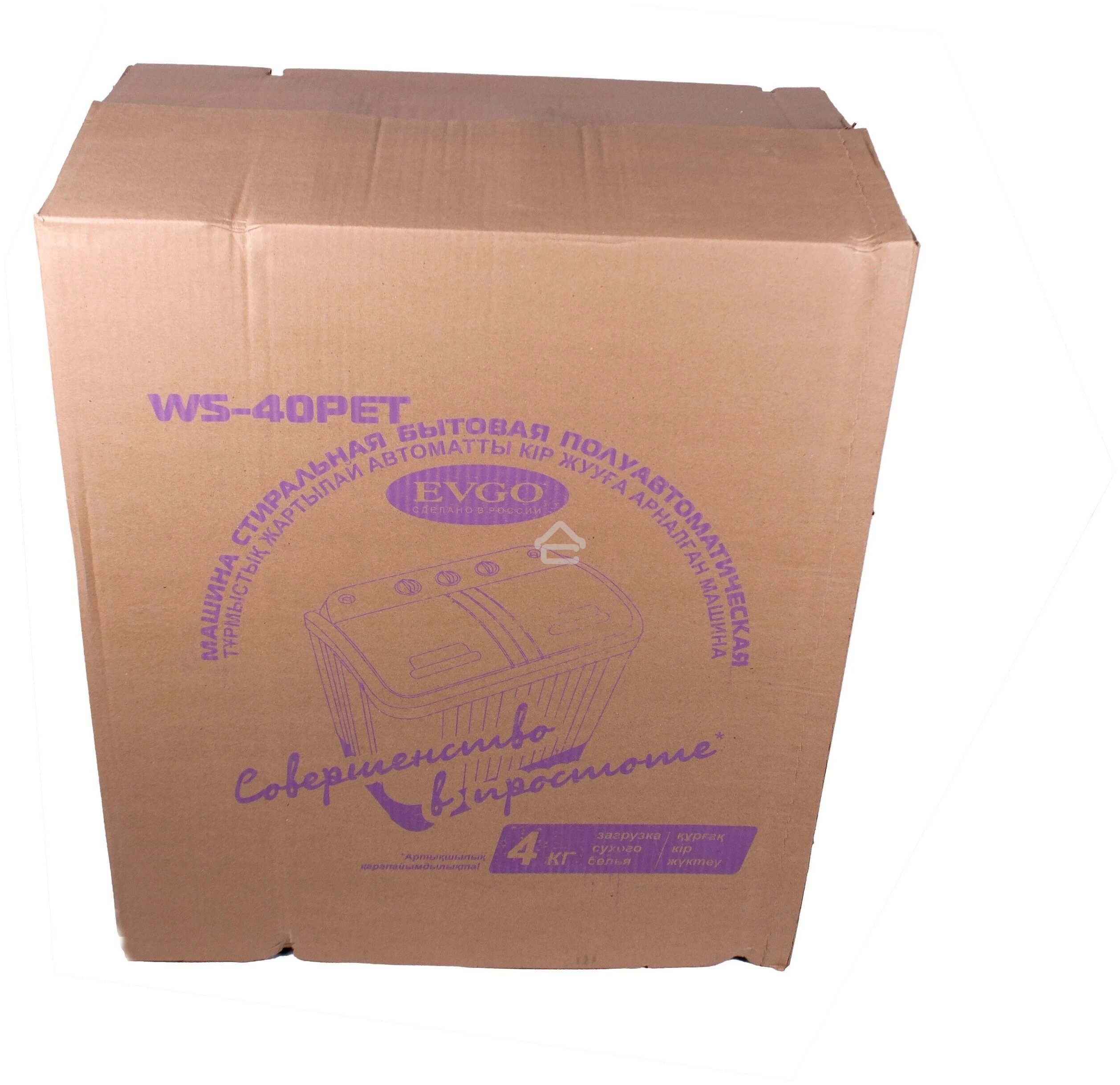 Стиральная машина EVGO WS-40PET белый/красный загр. вертикальная макс.:4 кг 1350 об/мин класс: А+