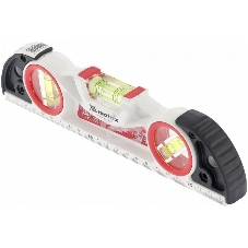 Уровень алюминиевый Matrix литой, фрезерованный, 3 глазка, две ударные площадки, 235 мм