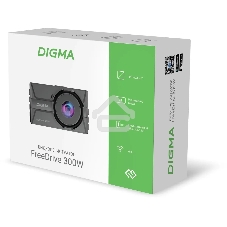 Видеорегистратор Digma FreeDrive 300W черный 4Mpix 1400x2560 130гр.