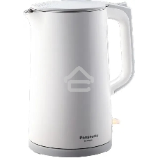 Чайник электрический Panasonic NC-CWK50 1.7 л, 1500 Вт, белый корпус: нерж.сталь/пластик