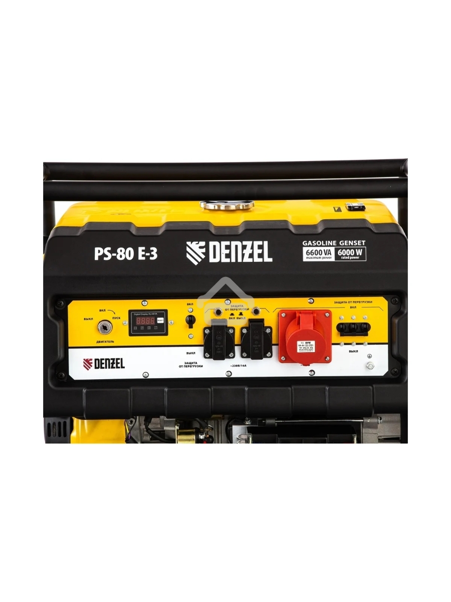 Электрогенератор бензиновый Denzel PS 80 E-3, 6.5 кВт, 85 дБ, 87 кг