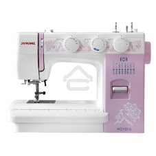 Швейная машина Janome HD1015 15 операций, петля п/авт., вертик. челнок, нитевдеватель,регул. давления лапки, мет.станина, жесткий чехол Швейная машина Janome HD1015 15 операций, петля п/авт., вертик. челнок, нитевдеватель,регул. давления лапки, мет.станина, жесткий чехол