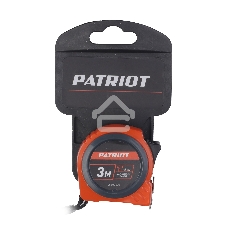 Рулетка PATRIOT MTP-3-16, магнит, 2сторон.зацеп, антиблик.нейлон.покрытие, крупн.шрифт, двусторон.белая лента, 3м*16 мм