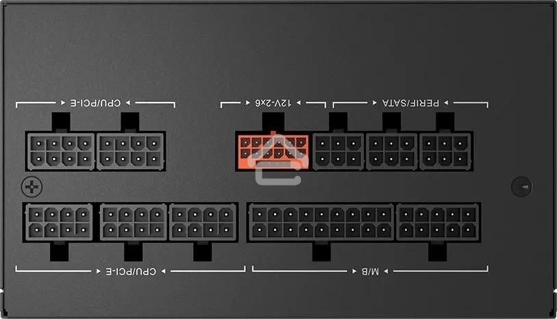 Блок питания PCCooler P5-YN1000-G1F, 1000Вт, 80 PLUS Gold, 135мм, модульный, черный