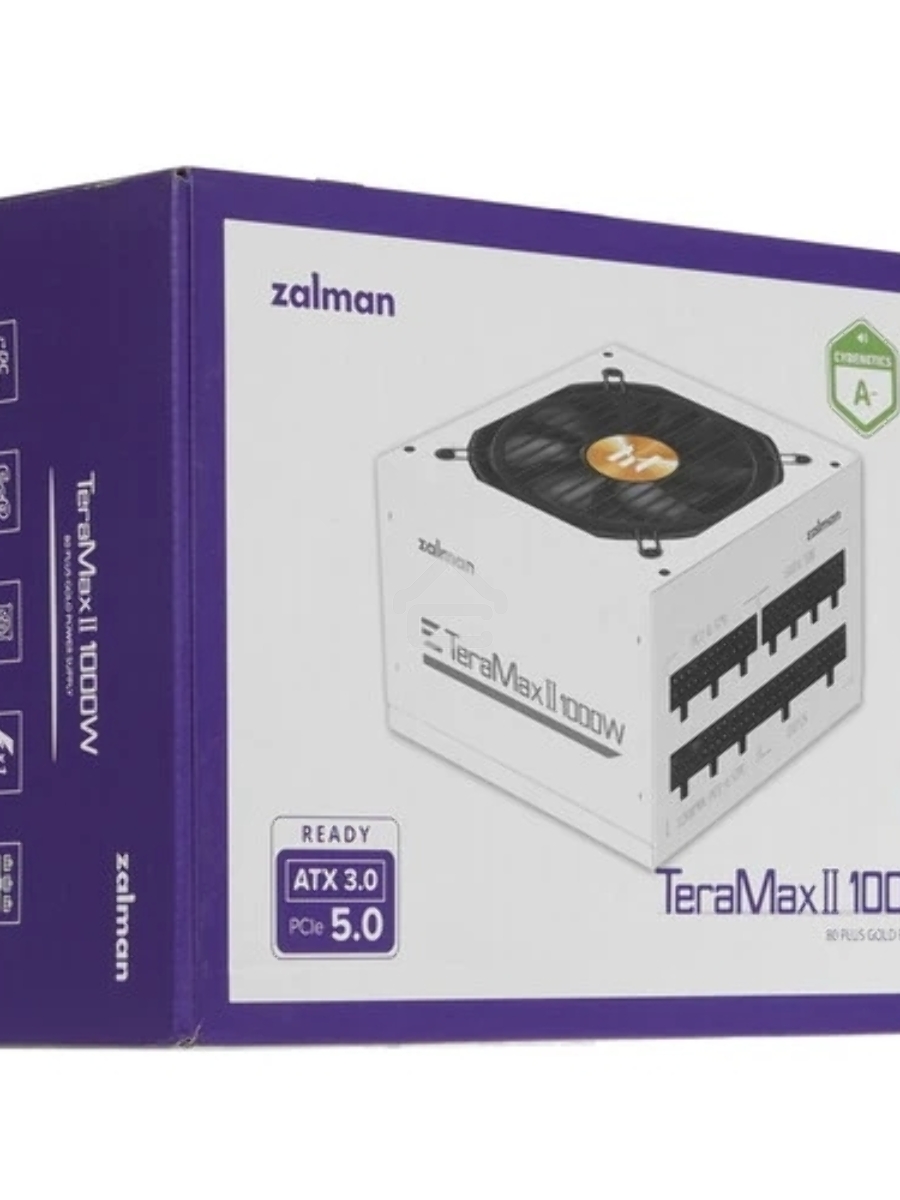 Блок питания Zalman TeraMax II (ZM1000-TMX2 WH), 1000Вт, 120мм, 80 PLUS Gold, модульный, белый