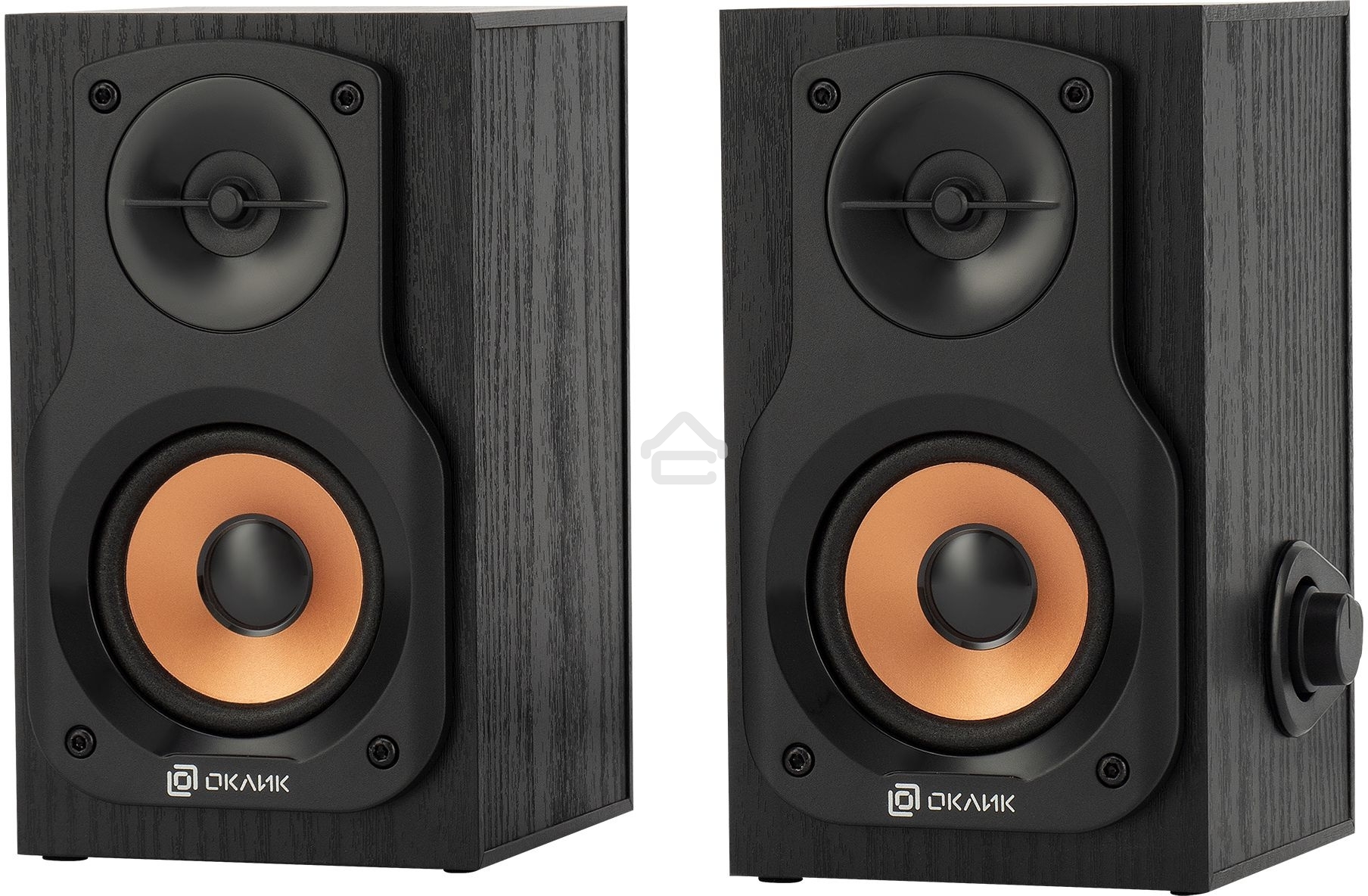 Акустическая система Oklick OK-162 2.0 темное дерево 8Вт