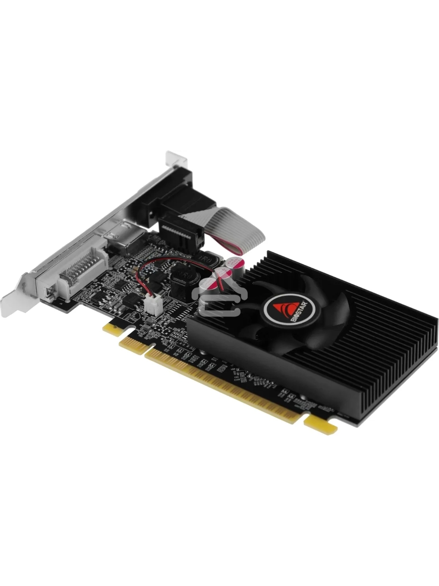 Видеокарта Biostar PCI-E G210-1GB D3 LP NVIDIA GeForce 210 1Gb 64bit DDR3 589/1333 DVIx1 HDMIx1 CRTx1 Ret low profile