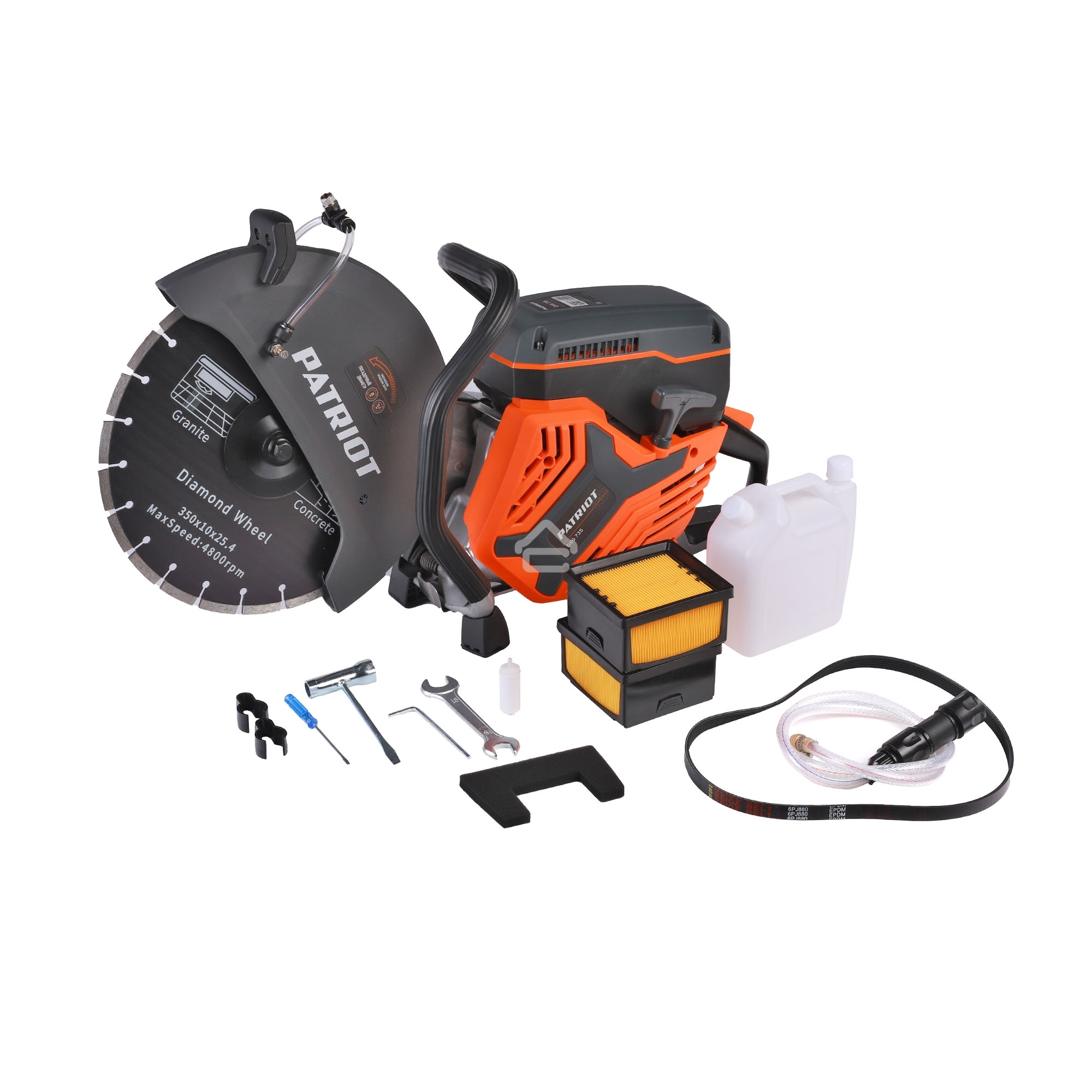 Бензорез PATRIOT DSG 735, 75сс, 4.8 л.с, 350мм