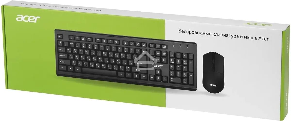Клавиатура + мышь Acer OKR120 клав:черный мышь:черный USB беспроводная Multimedia