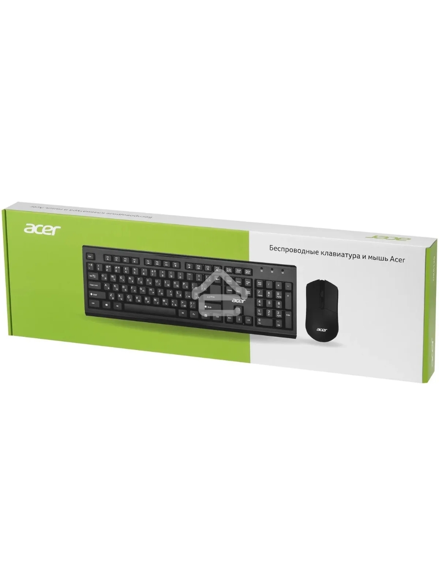 Клавиатура + мышь Acer OKR120 клав:черный мышь:черный USB беспроводная Multimedia