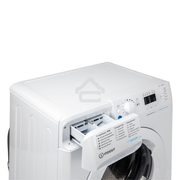 Стиральная машина Indesit BWSA 6109 WWV RU белый, загрузка фронтальная 6 кг, 1000 об/мин, класс: A