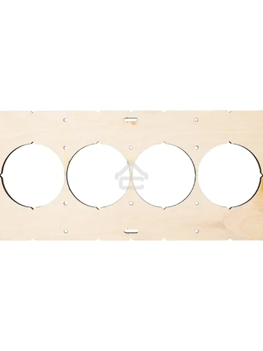Шаблон для подрозетников EKF Expert sh-d68-4 c 4 отверстиями d 68 мм