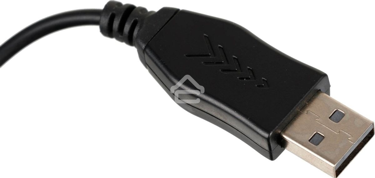 Гарнитура проводная с микрофоном A4Tech HU-35 черный 2м накладные USB оголовье