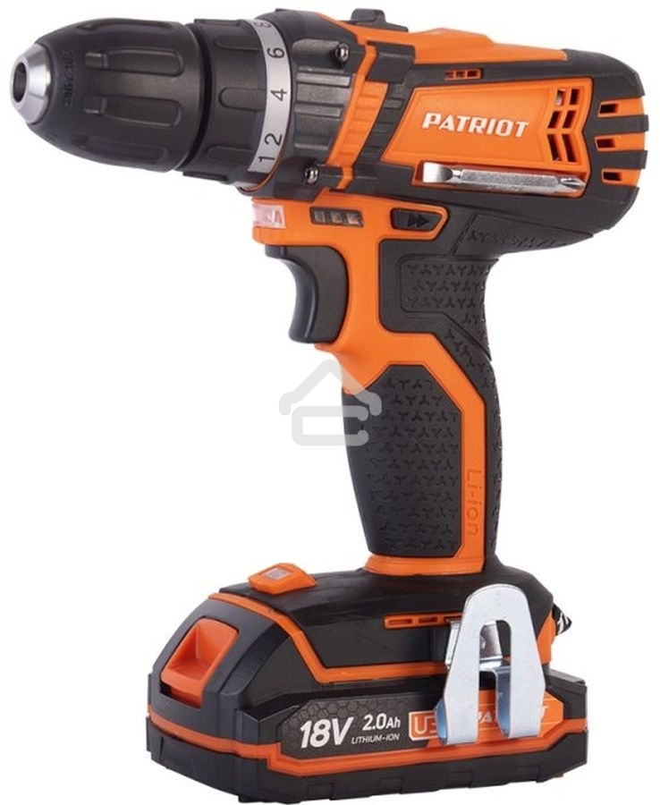 Дрель-шуруповерт аккумуляторная Patriot BR 181UES, Аккумуляторная, 21В, 2 АКБ, Кейс