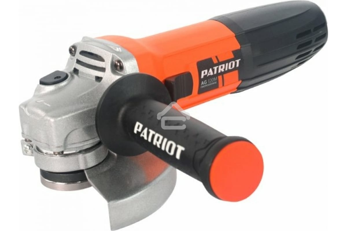 Угловая шлифовальная машина PATRIOT AG 120Mвибро, пылезащищенная. 720 Вт, Диск 125 мм, 11000 об/мин