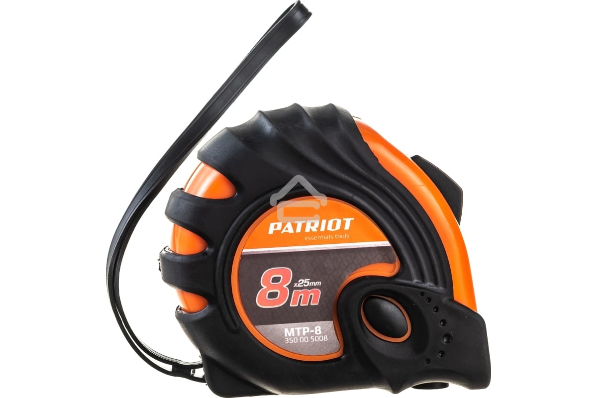 Рулетка PATRIOT MTP-8, ударопрочный корпус, обрезиненная, 8м