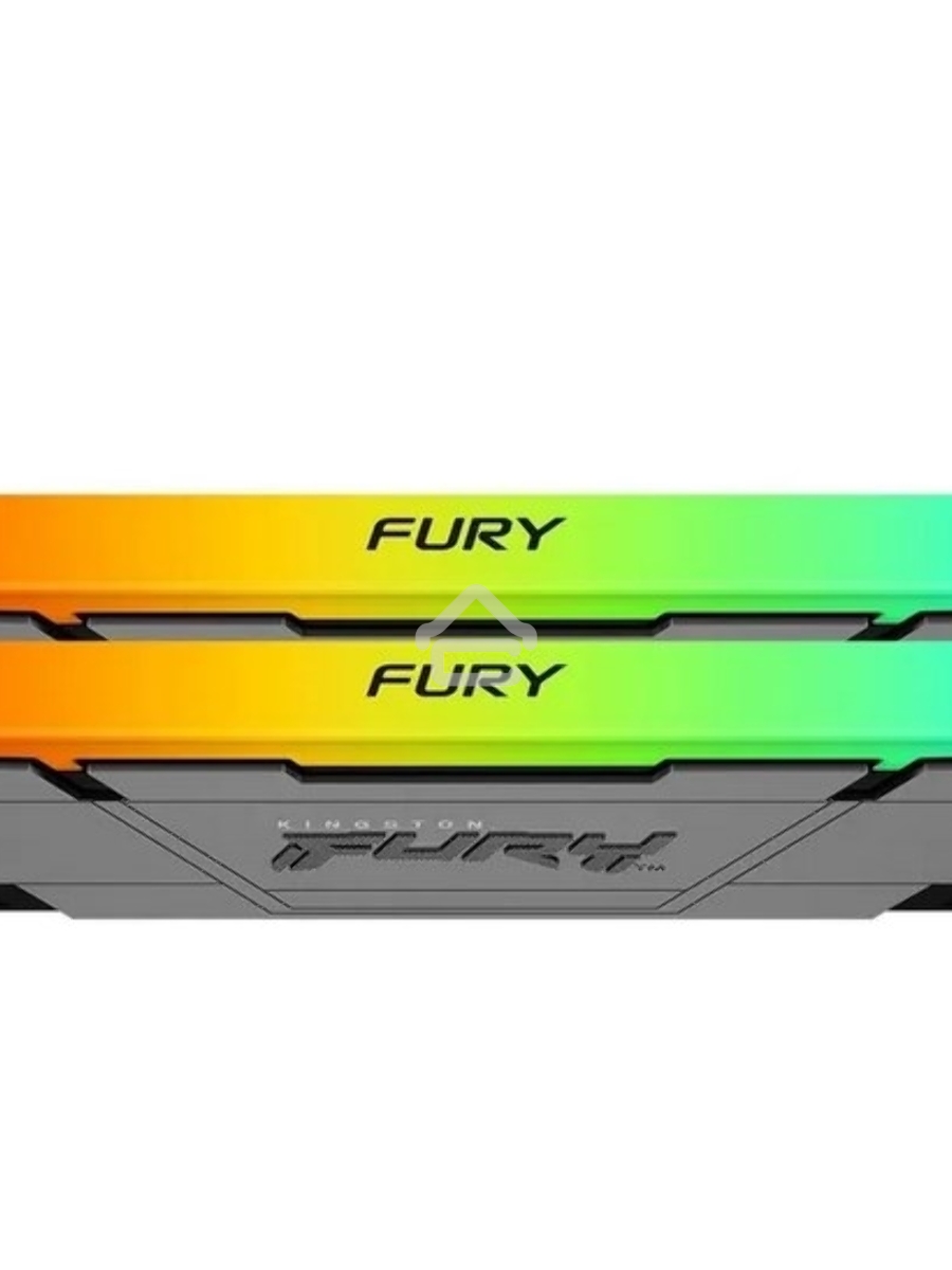 Оперативная память Kingston Fury Renegade, DDR4, 32GB (2x16GB), 3600MHz, CL16, DIMM, с радиатором, RGB, серебристый/черный