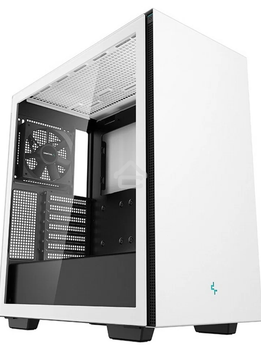 Компьютерный корпус Deepcool CH510 WH без БП, боковое окно (закаленное стекло), 1x120мм вентилятор сзади, белый, ATX