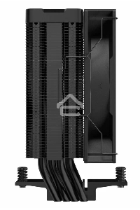 Кулер для процессора DEEPCOOL AG400 DIGITAL BK ARGB черный, 120 мм, алюминий/медь, 2100 об/мин, 31.6 дБ, 4 pin, 220 Вт, 152.7 мм