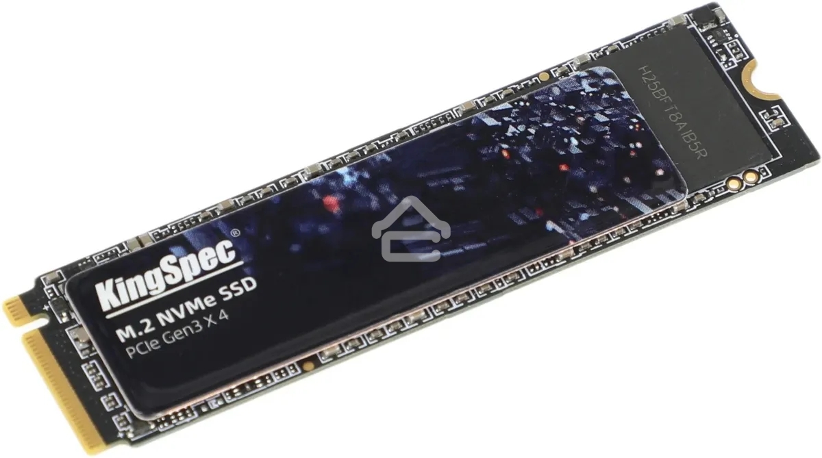 Накопитель SSD KingSpec NE-256, 256Gb, M.2 2280, PCIe 3.0 x4, NVMe, R/W 2000/1300
