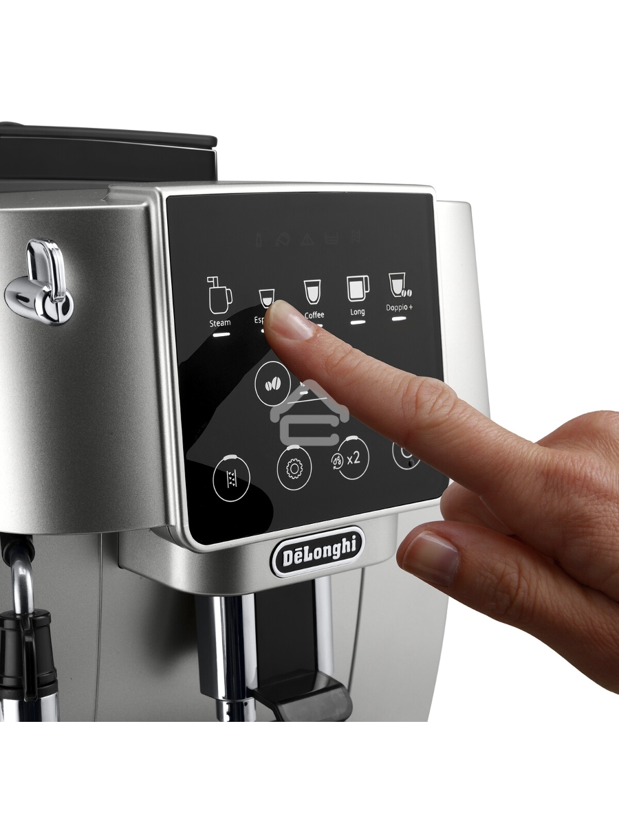 Кофемашина автоматическая DeLonghi ECAM220.31.SB черный/серебристый, исп. кофе - молотый/зерновой, 1.8 л, 1450 Вт, 15 Бар.
