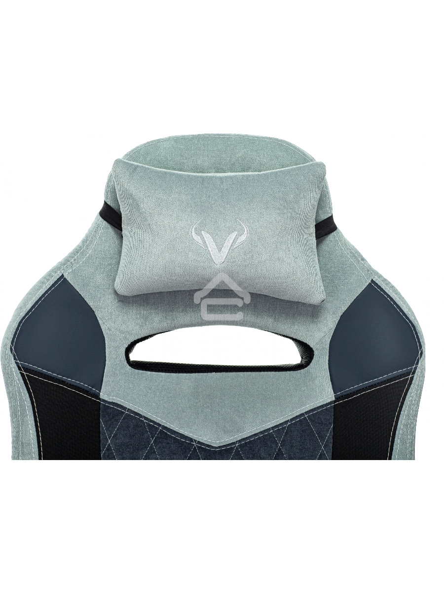 Кресло игровое Бюрократ VIKING 6 KNIGHT BL FABRIC синий, крестовина металл/пластик