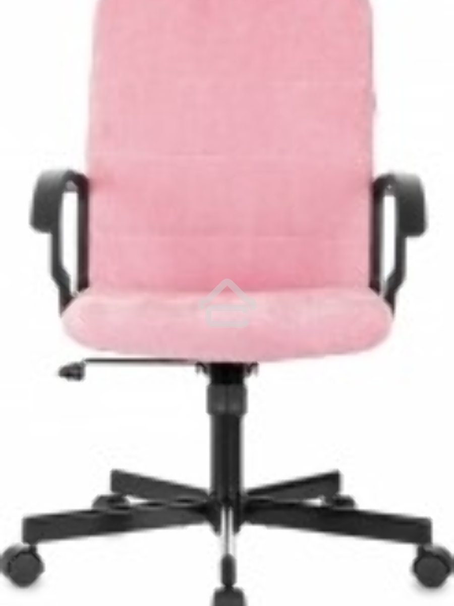 Кресло офисное Бюрократ Triest Fabric розовый Velvet 36 крестов. металл черный