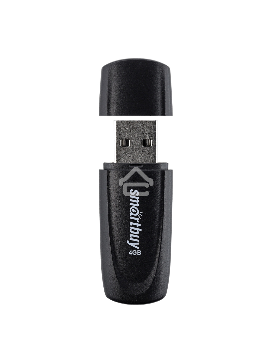 Флеш диск USB 2.0 SmartBuy 004GB Scout Black (SB004GB2SCK)