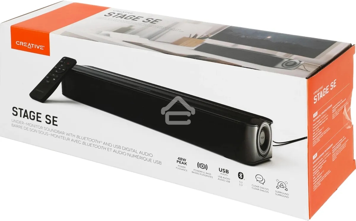 Акустическая система Creative Stage SE 2.0 черный 48Вт BT