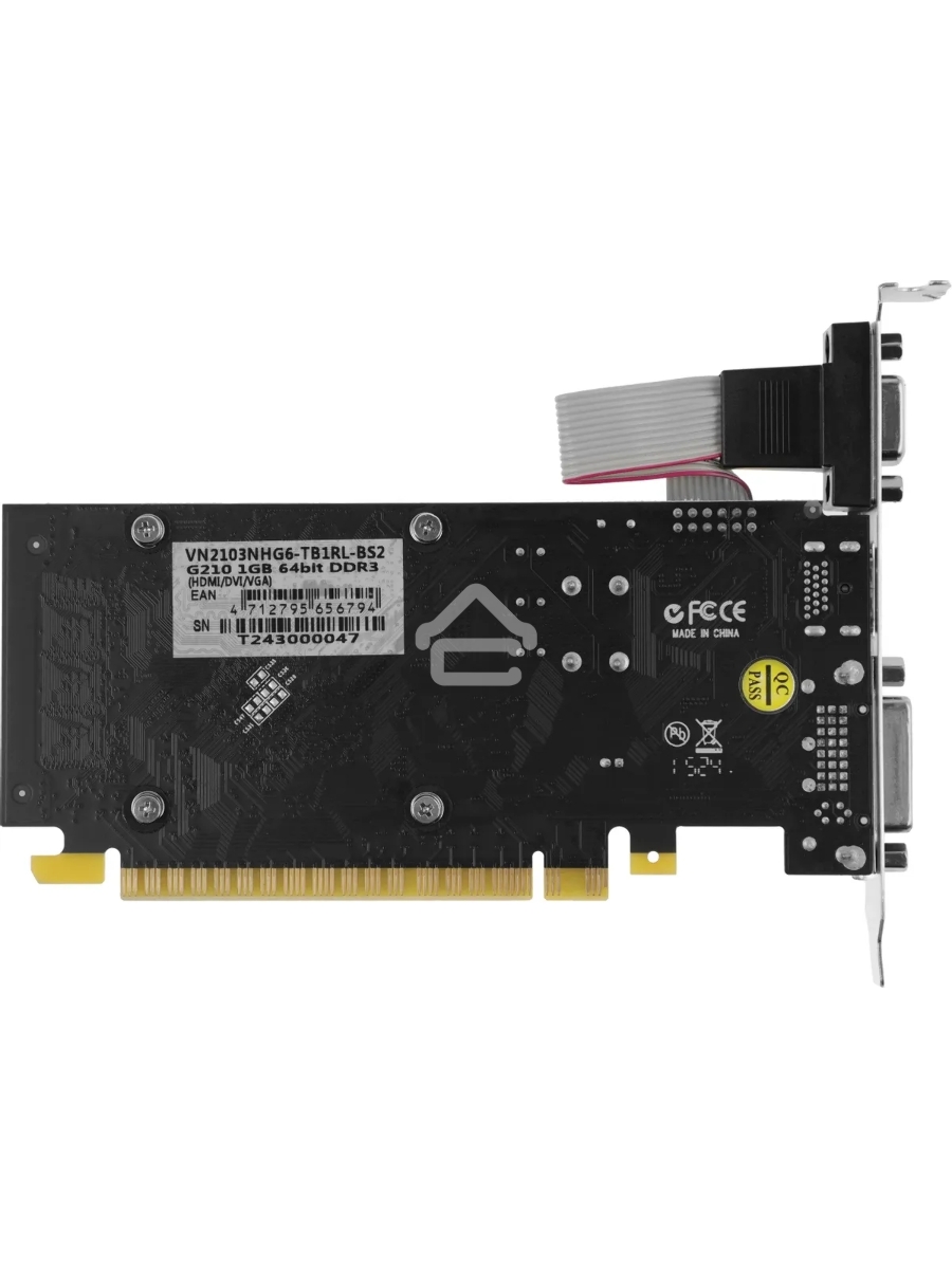 Видеокарта Biostar PCI-E G210-1GB D3 LP NVIDIA GeForce 210 1Gb 64bit DDR3 589/1333 DVIx1 HDMIx1 CRTx1 Ret low profile