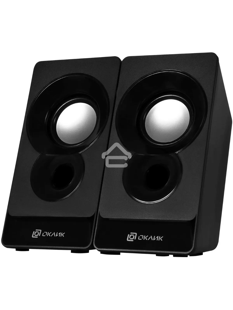 Колонки Oklick OK-165 2.0 черный 6Вт