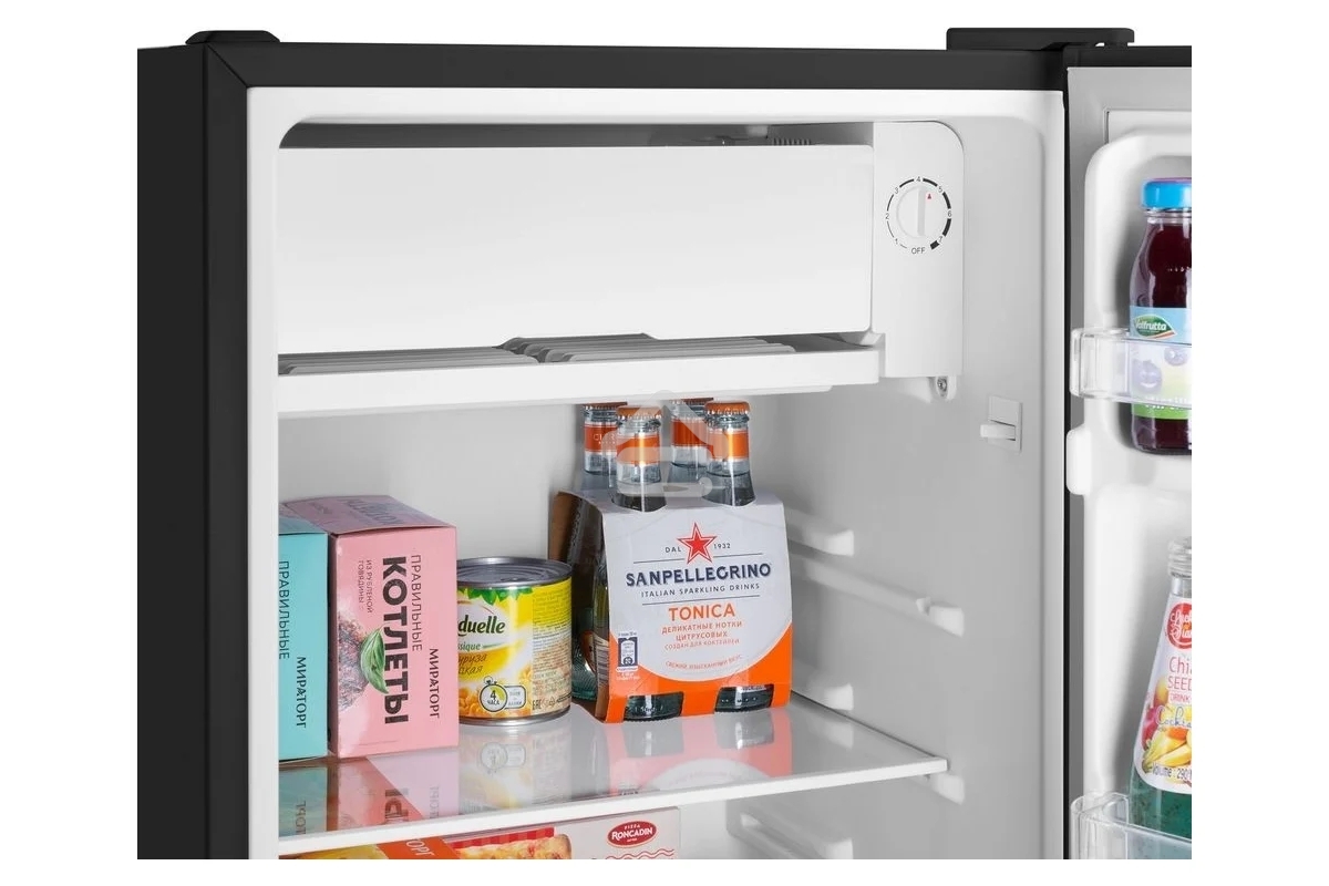 Холодильник Maunfeld MFF83B черный мат. однокамерный 85л