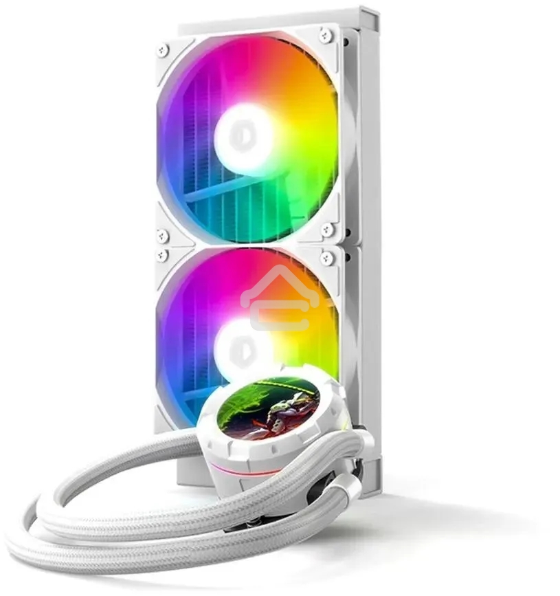 Система жидкостного охлаждения ID-Cooling SL240 XE ARGb белый 120мм алюминий+медь 1800rpm 30db 4-pin 300W