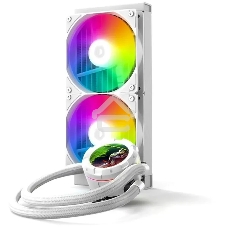 Система жидкостного охлаждения ID-Cooling SL240 XE ARGb белый 120мм алюминий+медь 1800rpm 30db 4-pin 300W