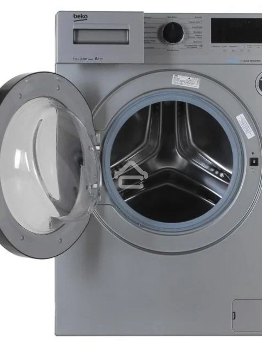 Стиральная машина Beko WSPE7H616S cеребристый, загрузка фронтальная 7,5 кг, 1200 об/мин., класс: А