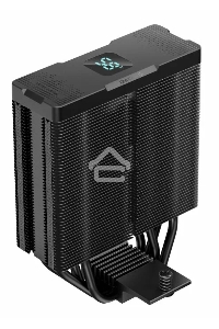 Кулер для процессора DEEPCOOL AG400 DIGITAL BK ARGB черный, 120 мм, алюминий/медь, 2100 об/мин, 31.6 дБ, 4 pin, 220 Вт, 152.7 мм