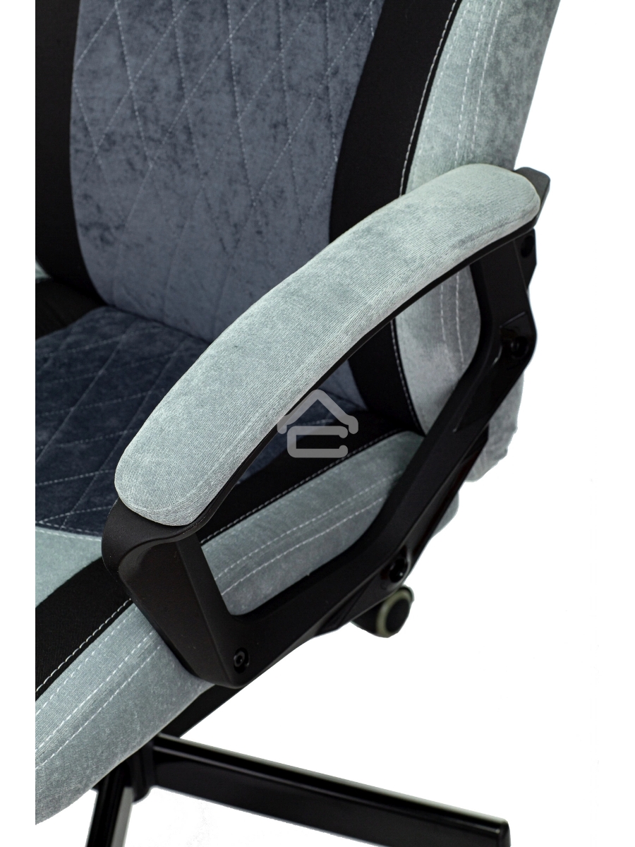 Кресло игровое Бюрократ VIKING 6 KNIGHT BL FABRIC синий, крестовина металл/пластик
