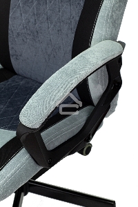Кресло игровое Бюрократ VIKING 6 KNIGHT BL FABRIC синий, крестовина металл/пластик