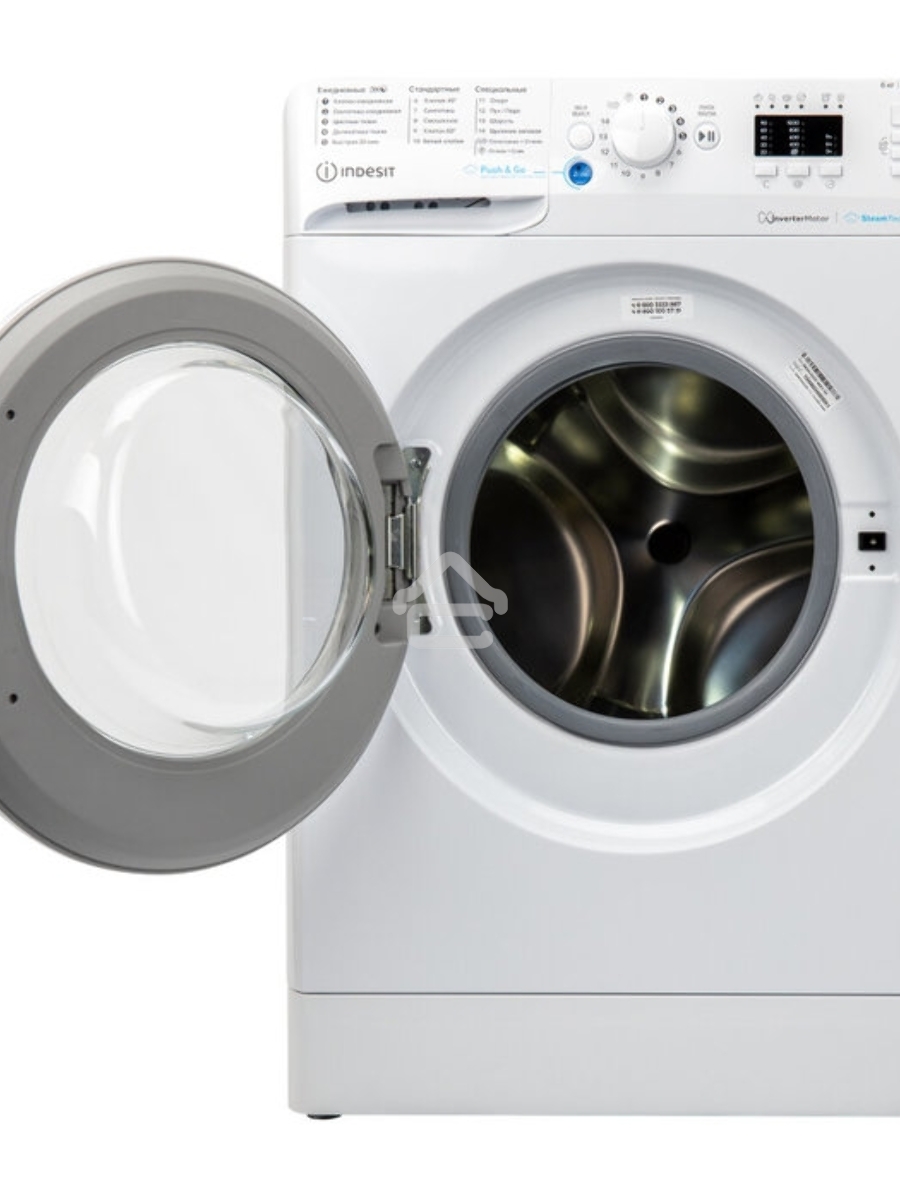 Стиральная машина Indesit BWSA 6109 WWV RU белый, загрузка фронтальная 6 кг, 1000 об/мин, класс: A