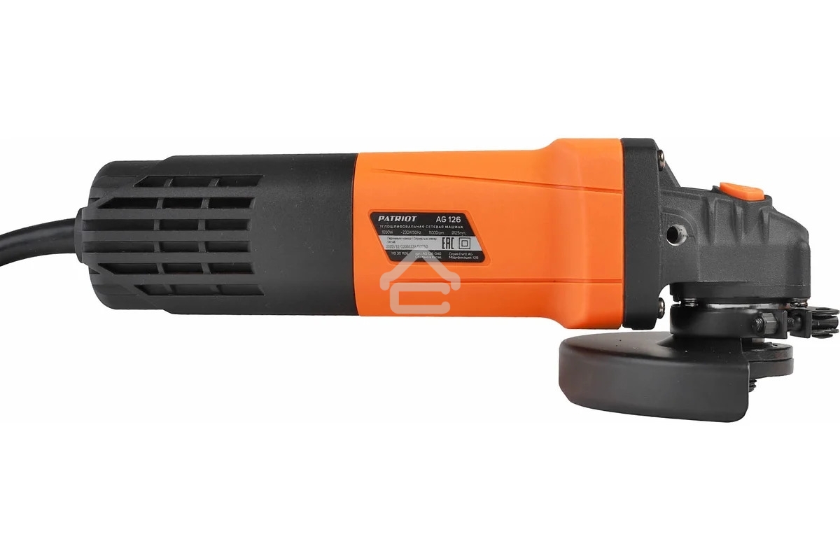 Угловая шлифовальная машина (УШМ) AG 126 пылезащищенная 1050Вт диск 125мм PATRIOT 110301126